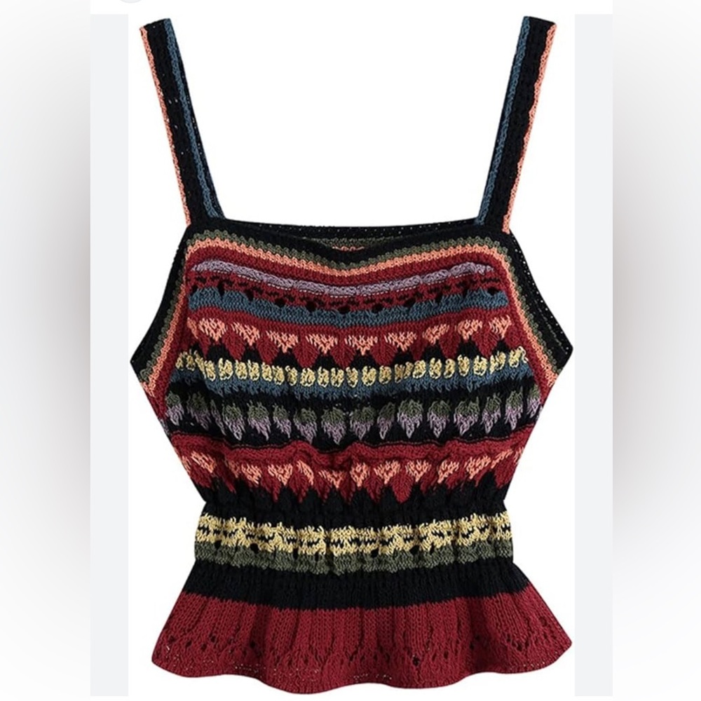 Zara crochet size L top